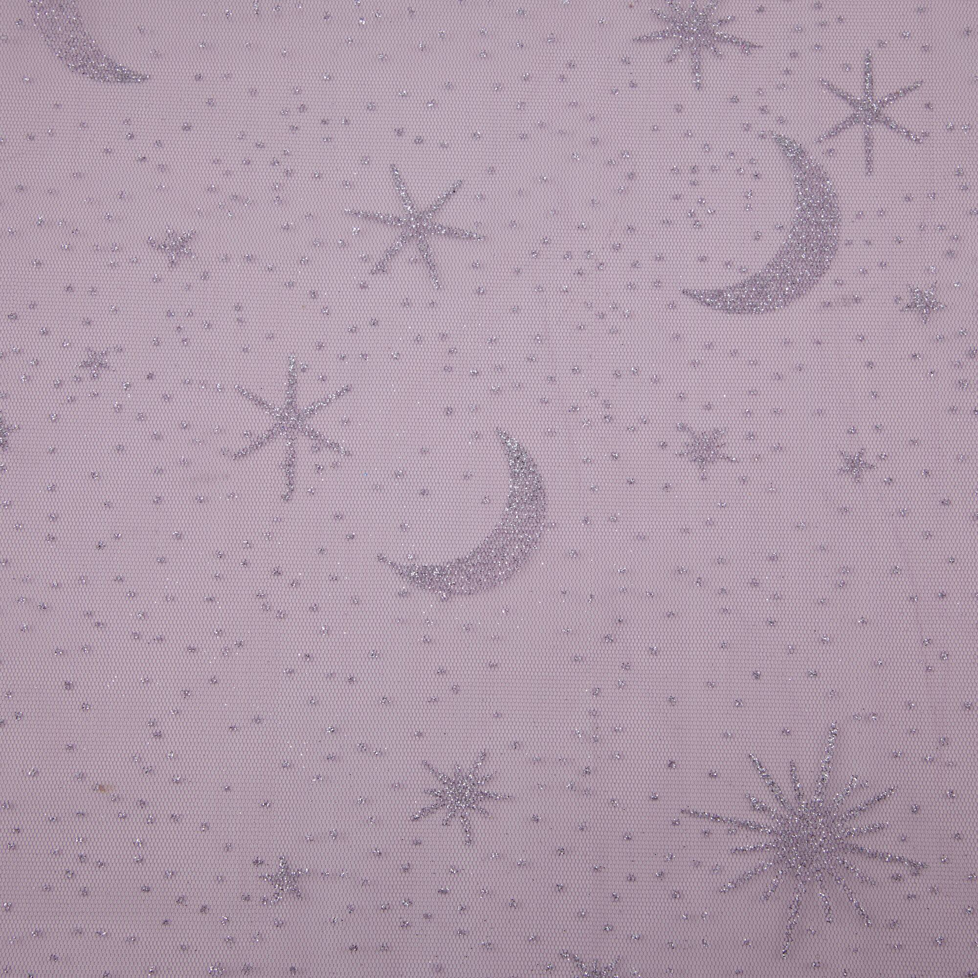 Wyla Purple with Silver Moon & Stars Mesh